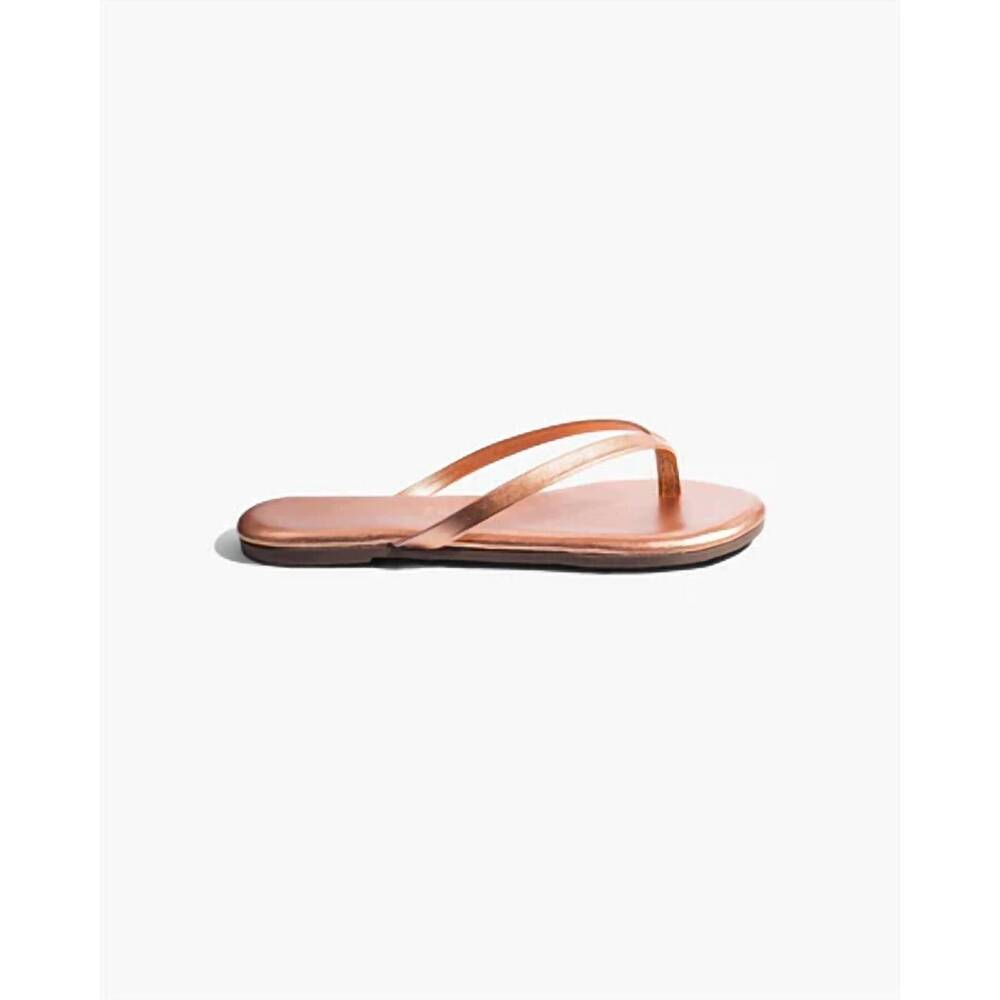 NEW TKEES girl's solid thong sandal in beach pearl